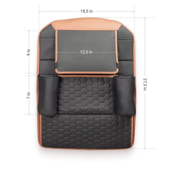 Hexy One Car Seat Organizer Size