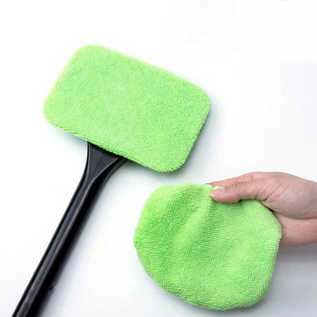 360° Rotating Microfiber Car Window Cleaner Brush Kit