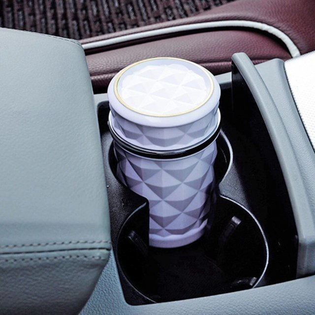LED-Lit Portable Car Ashtray with Smoke Extractor - Image 6