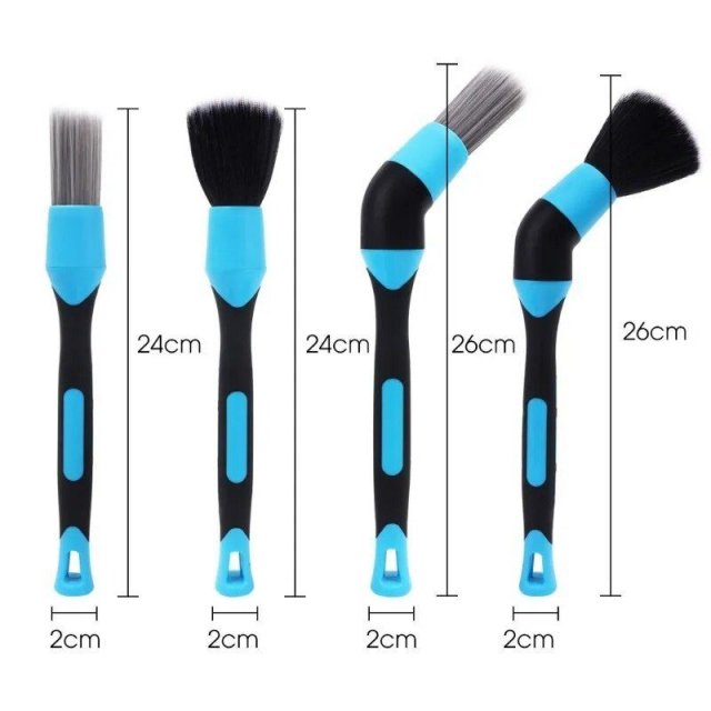 Universal Car Interior Detailing Brushes - 4-in-1 Multi-Style Cleaning Kit - Image 7