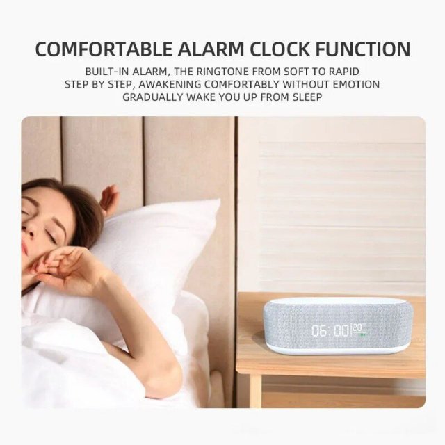 15W Fast Wireless Charging Station with LED Alarm Clock and Thermometer for iPhone & Samsung - Image 4