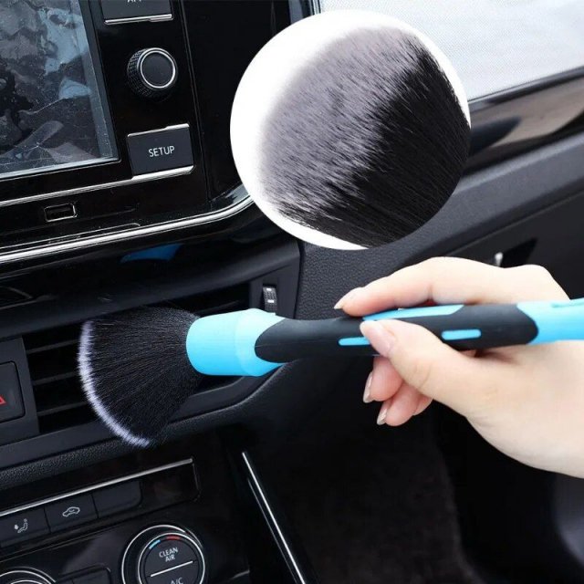 Universal Car Interior Detailing Brushes – 4-in-1 Multi-Style Cleaning Kit