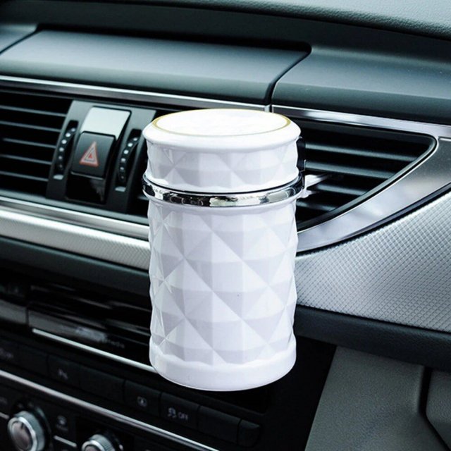LED-Lit Portable Car Ashtray with Smoke Extractor - Image 3