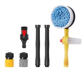 360° Rotating Car Cleaning Foam Brush with Extended Handle