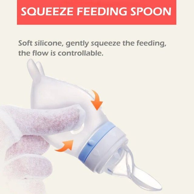Dolphin-Themed Baby Feeding Spoon with Cereal Dispenser - Image 3