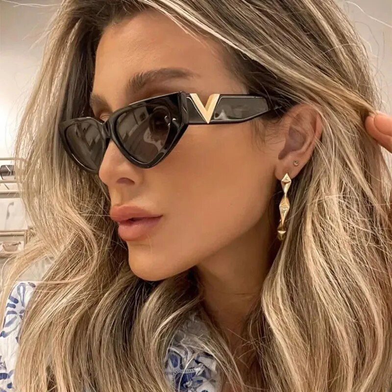 Luxury Vintage Cat Eye Sunglasses for Women 2023 - UV400 Protection 