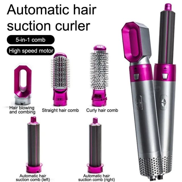 5-in-1 Hot Air Hair Styling Comb: Dry, Curl, and Straighten - Image 6