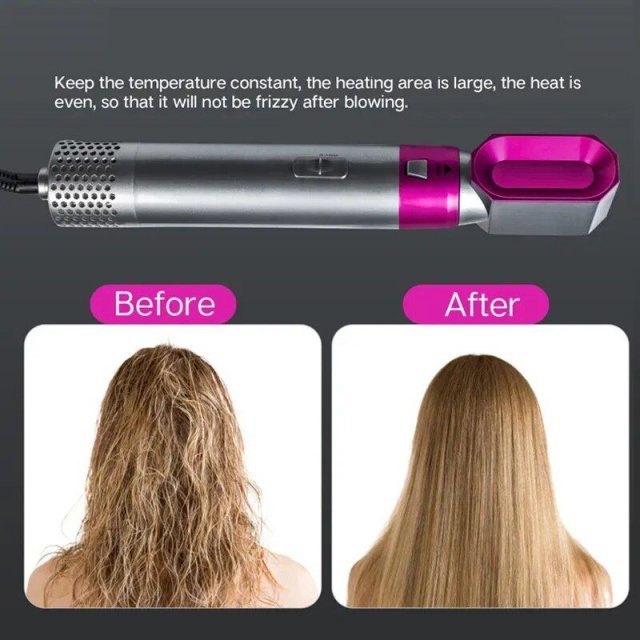 5-in-1 Hot Air Hair Styling Comb: Dry, Curl, and Straighten - Image 7