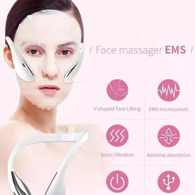 EMS Vibration Facial Lifting & V-Face Shaping Massager - Image 4