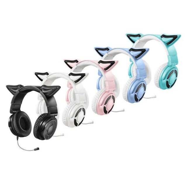 Wireless Bluetooth 5.3 Headphones with HD Mic and ENC, HiFi Sound, APP-Controlled Lights & Custom Sound Effects - Image 5