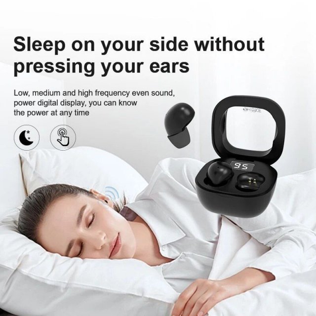 Bluetooth 5.3 TWS Earbuds – In-Ear Invisible Sleep & HiFi Sound Headset with Touch Control