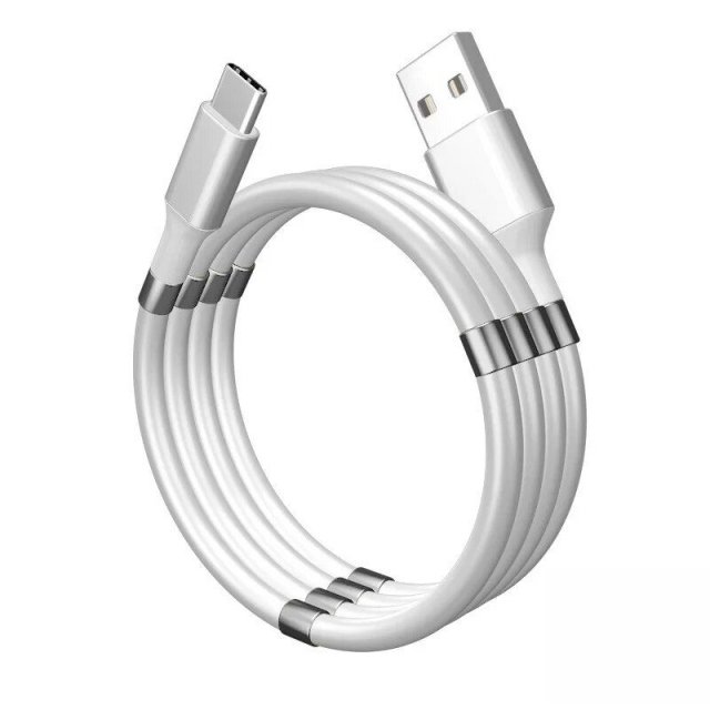 Self-Winding Magnetic Fast Charge & Data Cable – USB Type-C 1M