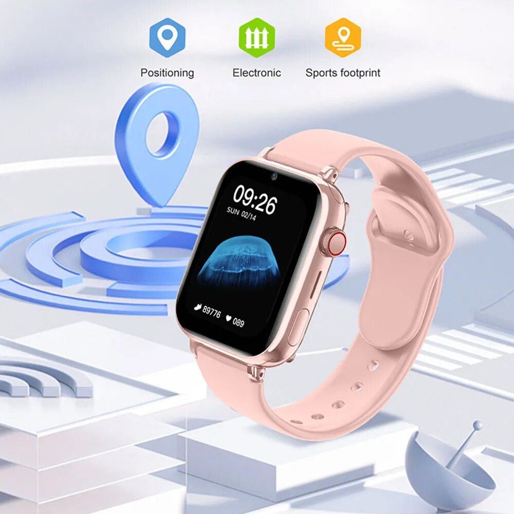 Kids 4G Waterproof Smart Watch with SOS GPS Location, Video Call & Camera 