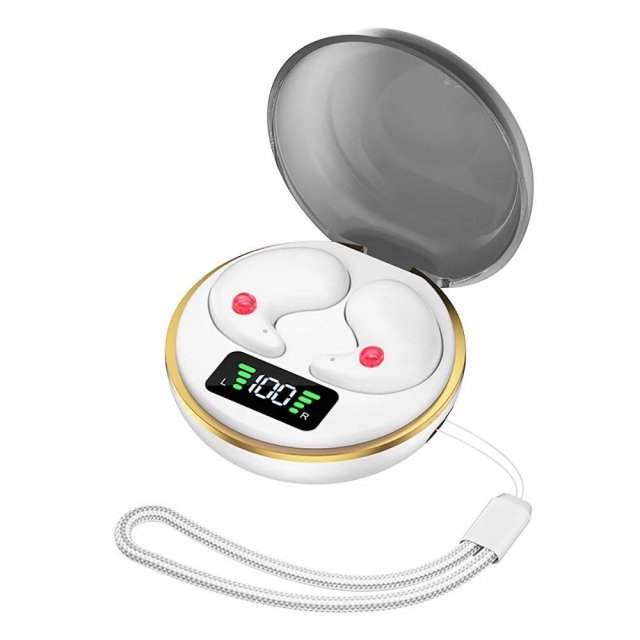 Sleep-Friendly Bluetooth Earbuds with Charging Case – Invisible Stereo Sound, Wireless Mini Earphones