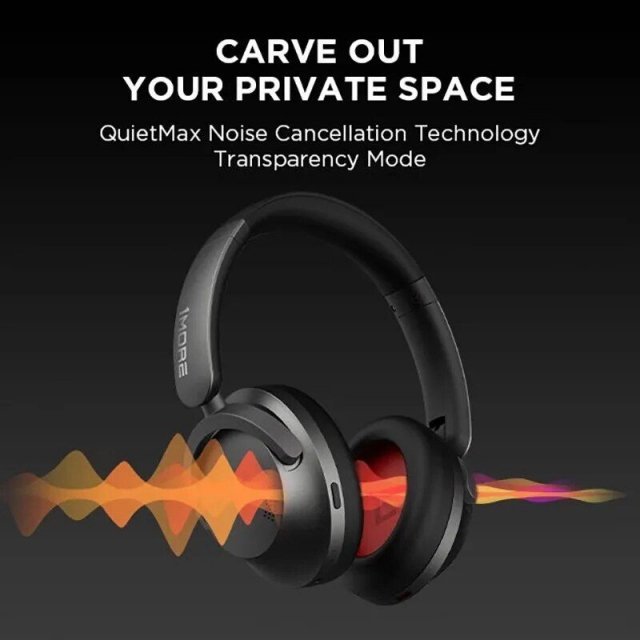 Wireless Over-Ear Bluetooth Headphones with Active Noise-Cancellation and Hi-Fi Sound