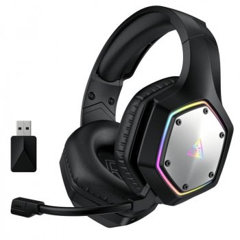 Alternative view of 2.4GHz Wireless Gaming Headset with 7.1 Surround, ENC Mic & RGB Lighting for PC/PS4/PS5/Xbox