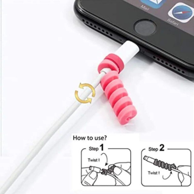 Adorable Spiral Cable Protectors - Universal Data Line Saviors (1/12 Pack) - Image 3