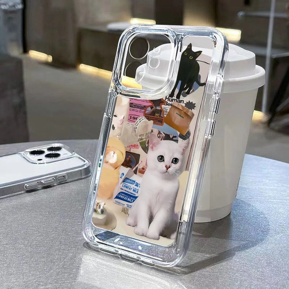 Cat Lover's Delight iPhone Clear Cartoon Case 