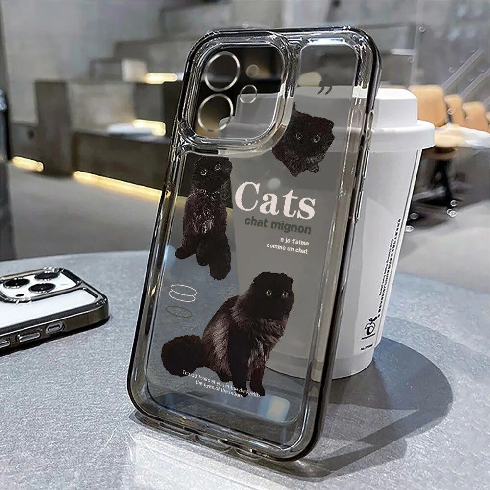 Cat Lover's Delight iPhone Clear Cartoon Case 