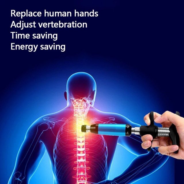 4-Head Adjustable Intensity Chiropractic Massage Therapy Gun - Image 4