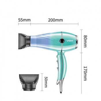 Professional 2400W High Power Hair Dryer with Overheating Protection & Infrared Heating
