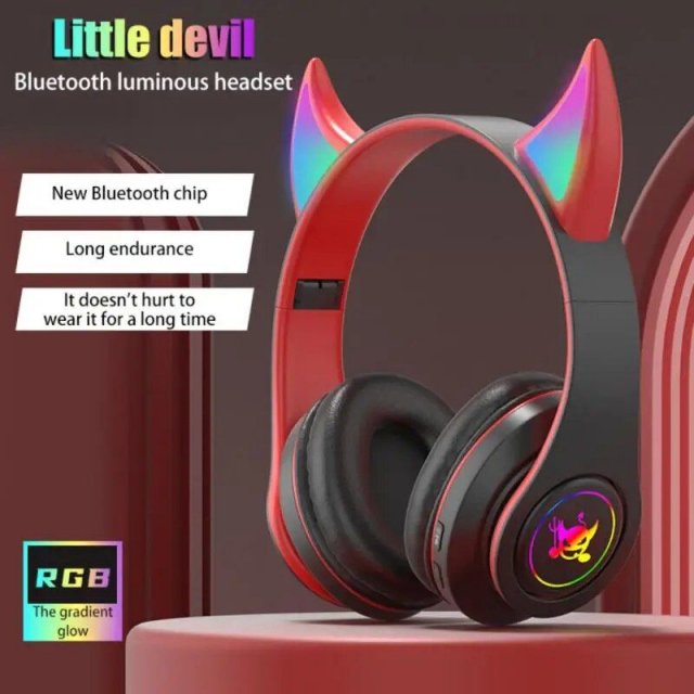 Wireless Gaming Earbuds with Colorful Gradient Lights & Extended Battery Life