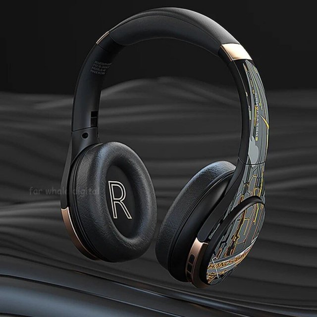 Retro Noise-Canceling Wireless Bluetooth 5.0 Headphones with Deep Bass & Mic - 50H Playtime - Image 4