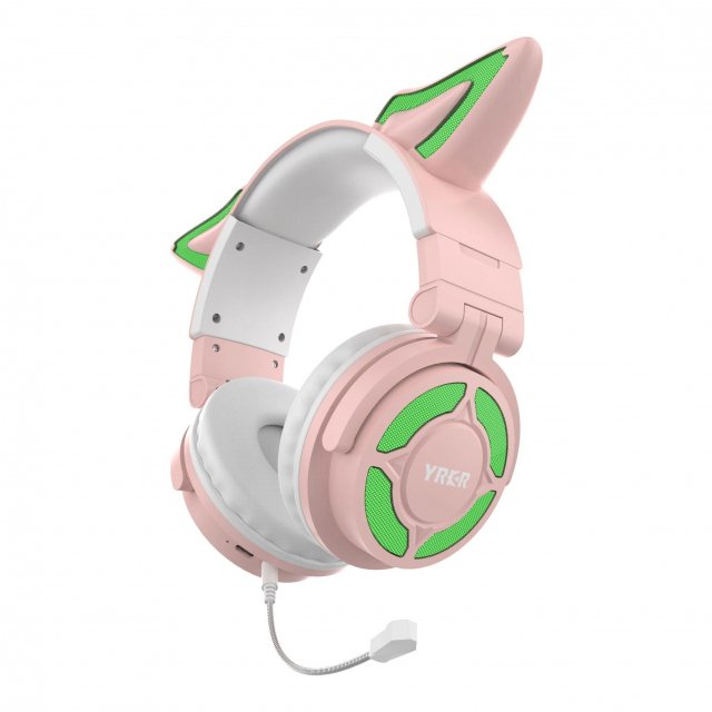 Wireless Bluetooth 5.3 Headphones with HD Mic and ENC, HiFi Sound, APP-Controlled Lights & Custom Sound Effects - Image 6