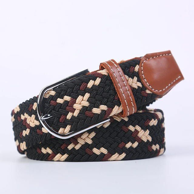 Casual Knit Stretch Belt 