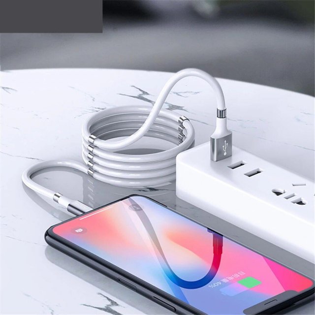 Self-Winding Magnetic Fast Charge & Data Cable – USB Type-C 1M