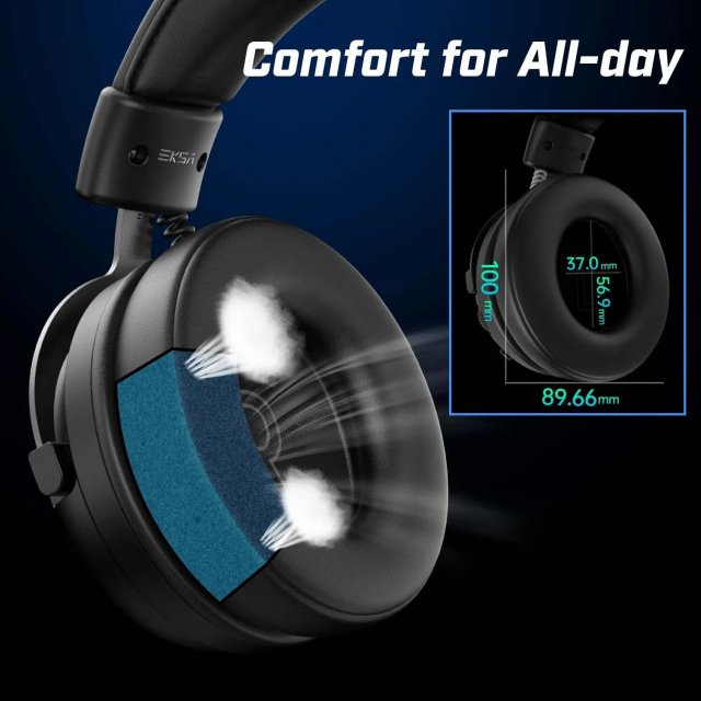 Wired 3D Surround Stereo Gaming Headset with Detachable Mic for Multi-Platform