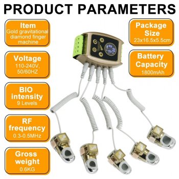 Luxurious Golden Finger RF & EMS Massager