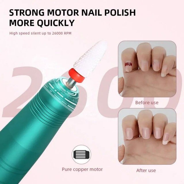 Wireless 35000RPM USB Nail Drill Pen: Portable Rechargeable Manicure & Pedicure Tool - Image 6