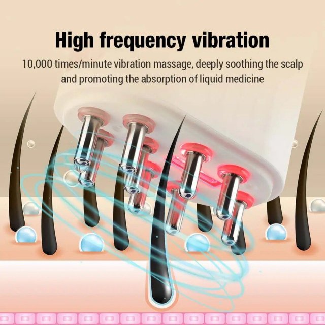 Electric Scalp Massager with Red Light Therapy & Hair Growth Serum Dispenser - Image 5