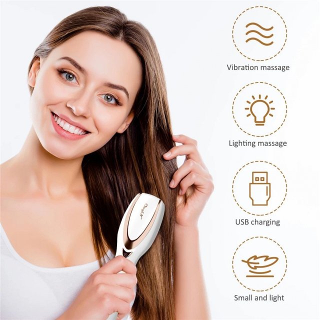 Electric Phototherapy Scalp Massager: Hair Loss Prevention & Blood Circulation Boost - Image 3