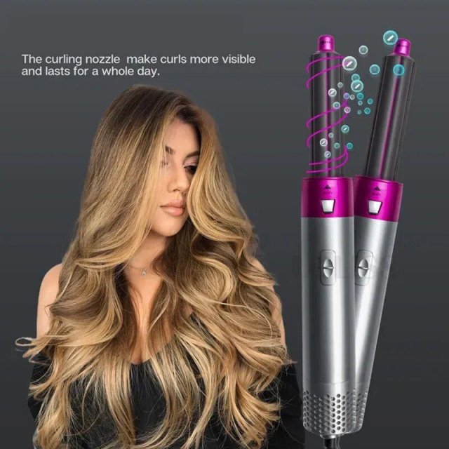 5-in-1 Hot Air Hair Styling Comb: Dry, Curl, and Straighten - Image 5