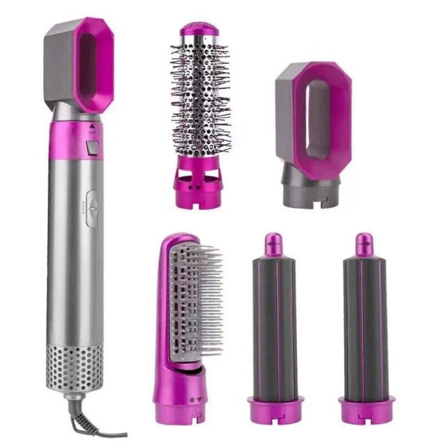 5-in-1 Hot Air Hair Styling Comb: Dry, Curl, and Straighten - Image 3