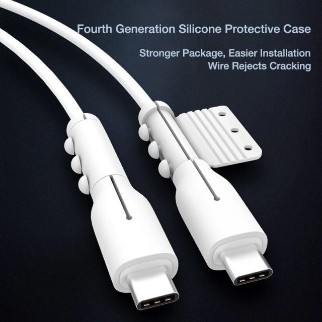 Silicone Cable Protector Sleeve for USB Chargers