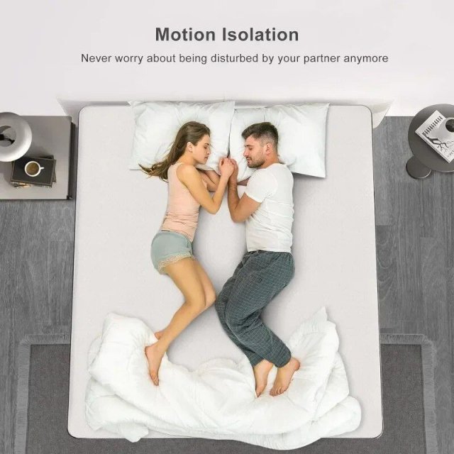 Kingly Comfort: 12 Inch Cooling-Gel Memory Foam Mattress - Supportive, Pressure Relieving & Skin-Friendly - Image 5