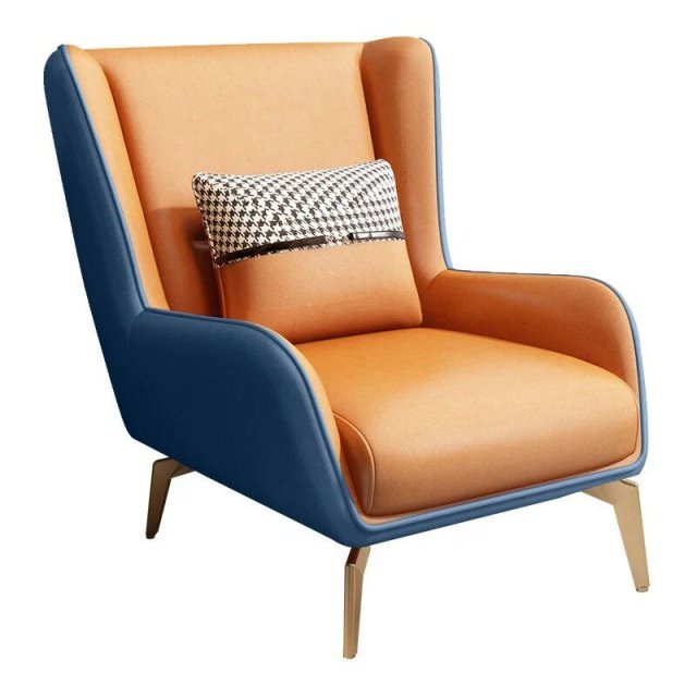 Luxury Comfy Lounge Chair - Modern Leather-Style Meditation and Makeup Chair for Living Room & Bedroom - Image 3