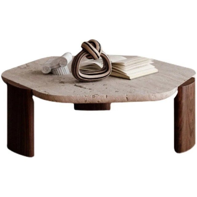 Modern Minimalist Marble Coffee Table for Small Spaces - Image 6