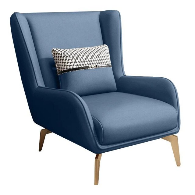 Luxury Comfy Lounge Chair - Modern Leather-Style Meditation and Makeup Chair for Living Room & Bedroom - Image 6