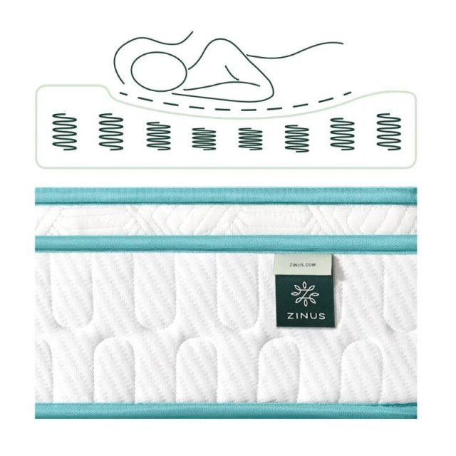 Green Tea Infused Euro Top 8" Queen Innerspring Mattress - Image 3