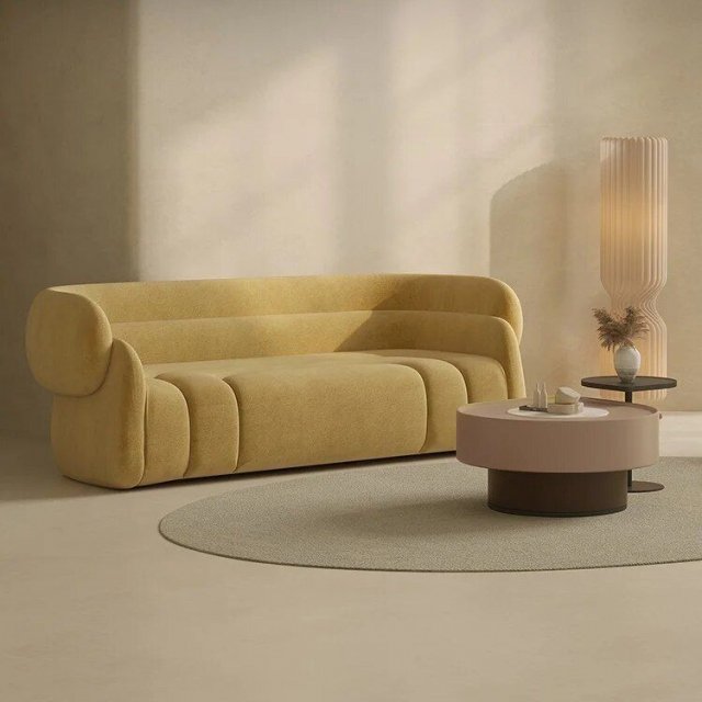 Elegant Modern Leather Sofa - Image 5