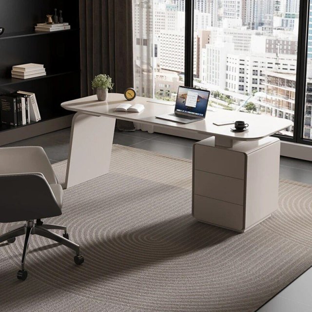 Modern Wooden Executive Office Desk - Image 3