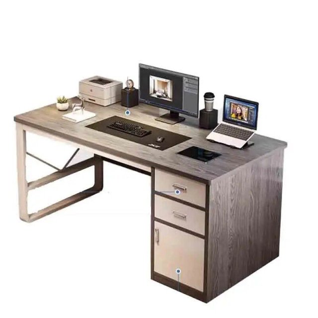 Modern Executive & Conference Wooden Desk with Storage Drawers - Image 7