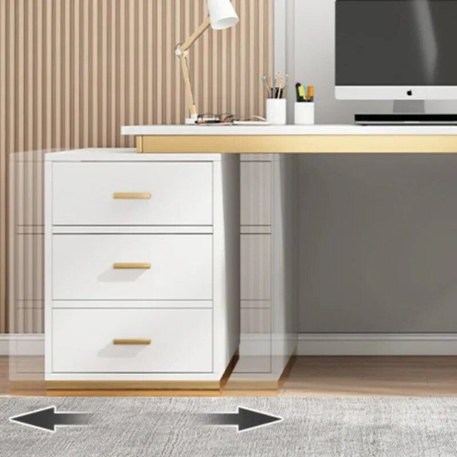 Spacious Modern Home Office Desk - Image 4