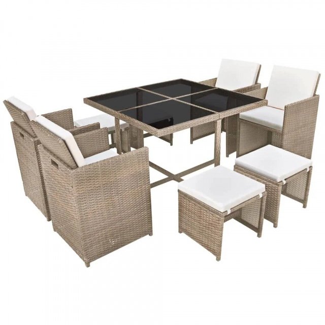 9-Piece Elegant Outdoor Patio Dining Set - Image 3