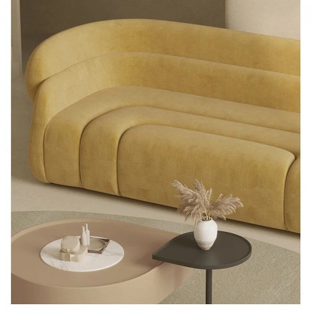 Elegant Modern Leather Sofa - Image 4