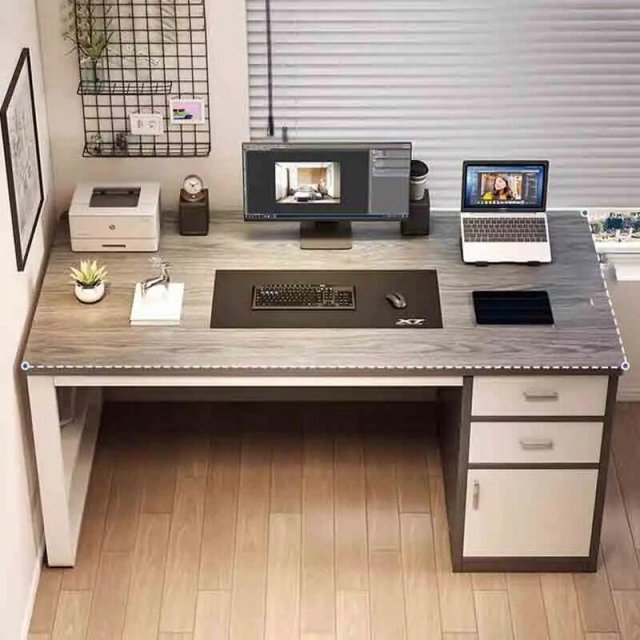 Modern Executive & Conference Wooden Desk with Storage Drawers - Image 4